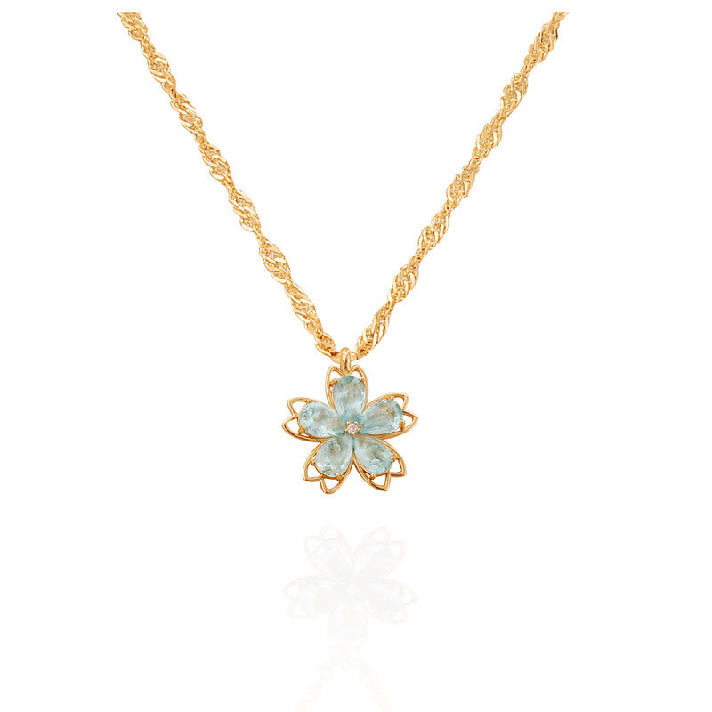 Wholesale Multicolor Flower Crystal Necklace